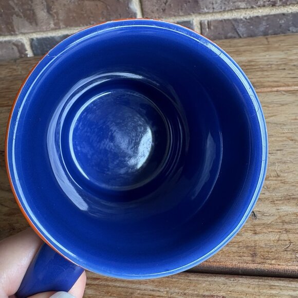 Collegiate Florida Gators Ceramic Coffee Mug Cup Blue Orange Flames - Picture 5 of 8